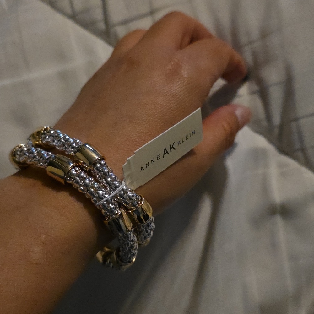 Anne KlenTwo Tone Bracelets 7.25" - Picture 4 of 4